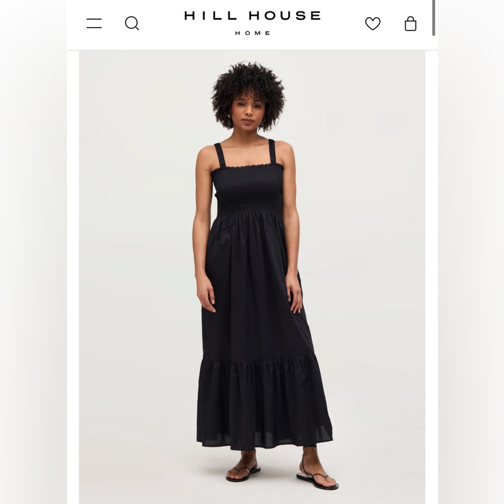 Hill House Anjuli Black Nap Dress Women’s size Large